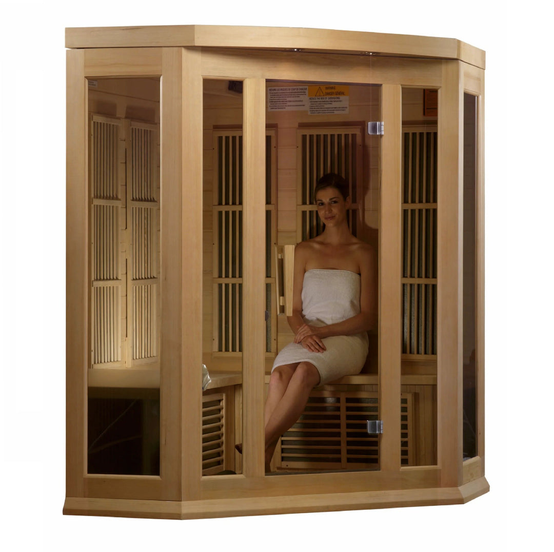 Maxxus Low EMF FAR Infrared Sauna - Canadian Hemlock (MX-K356-01)