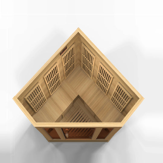 Maxxus Low EMF FAR Infrared Sauna - Canadian Hemlock (MX-K356-01)