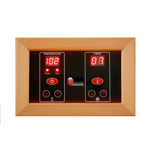 Maxxus 4 Person Low EMF FAR Infrared Sauna - Canadian Hemlock (MX-K406-01)