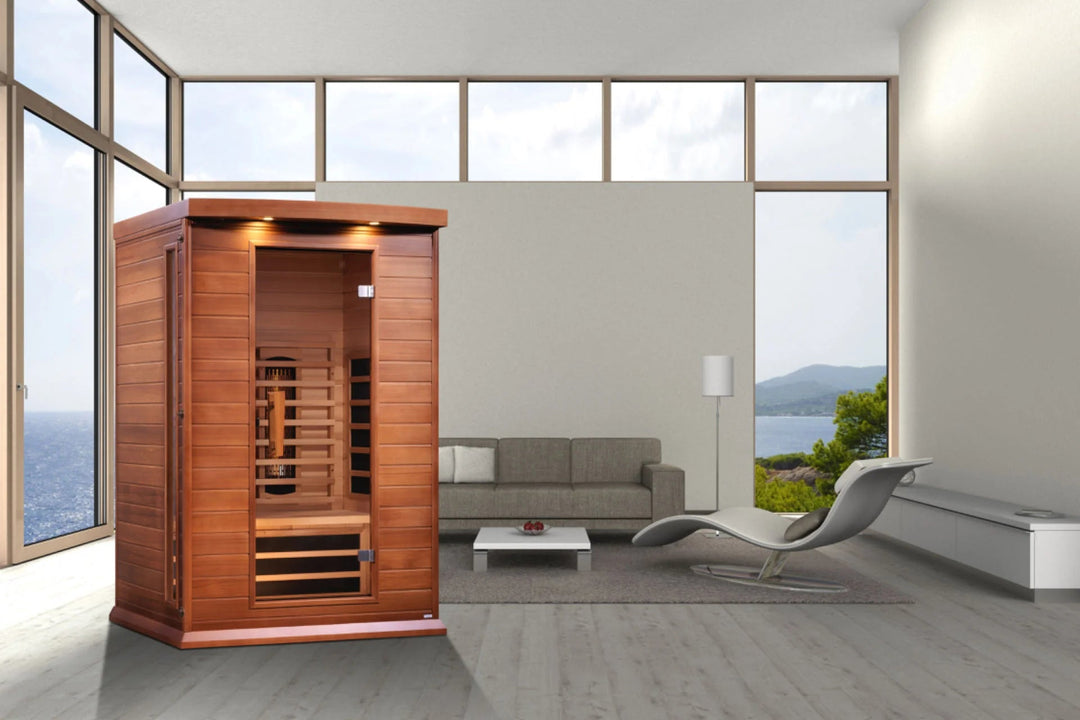 Maxxus 2 Person Full Spectrum Infrared Sauna – Canadian Red Cedar (MX-M206-01-FS CED)
