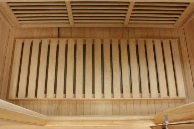 Maxxus 3 Person Corner Near Zero EMF FAR Infrared Sauna – Canadian Hemlock (MX-K356-01-ZF)